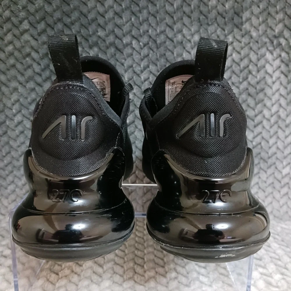 Nike Air Max 270 Black GS Walking Running Sneakers Shoes Size 6Y Women's 7.5